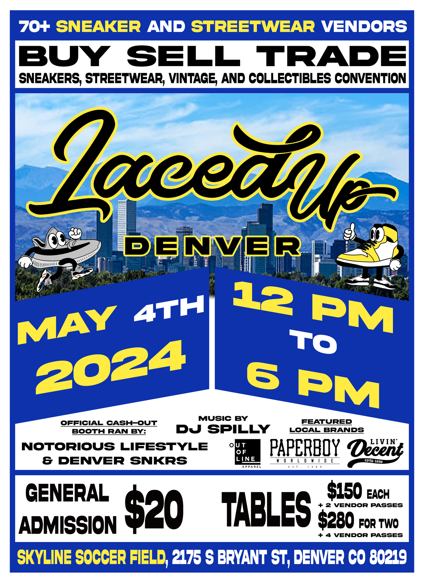 Laced Up Denver is back!! May 4th, 2024 @ Skyline Indoor Soccer